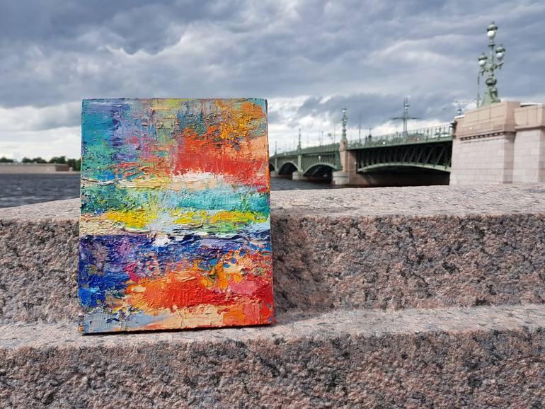 Original Impressionism Abstract Painting by Alexandra Zaika