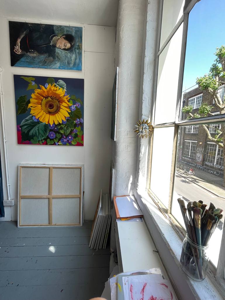 Original Figurative Floral Painting by Tatiana Talshade