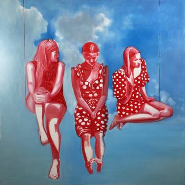 Three Angels in Red Polka-Dot Dresses thumb