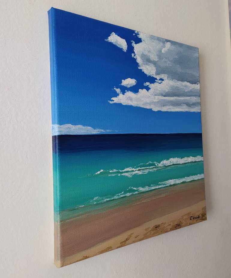 Original Documentary Seascape Painting by Emanuela Gambi