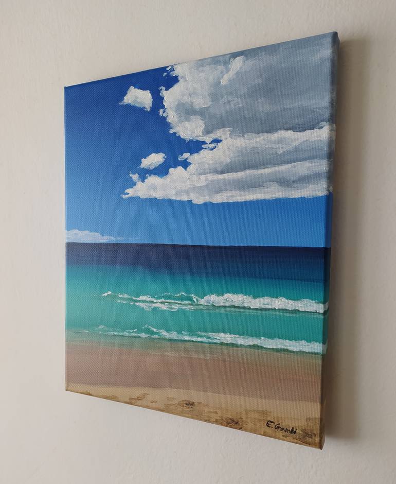 Original Documentary Seascape Painting by Emanuela Gambi