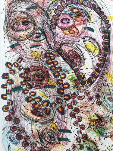 Print of Abstract Expressionism Abstract Drawings by Kimberly Garland