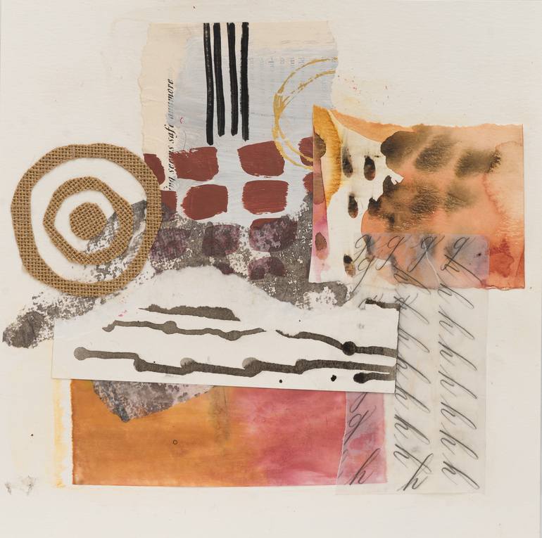 Original Art Deco Abstract Collage by Victoria Roberts