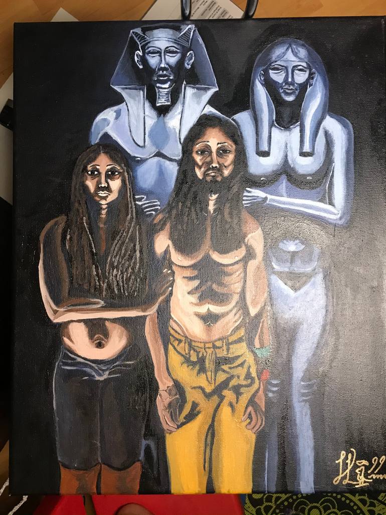 Original Conceptual Pop Culture/Celebrity Painting by Victoria Roberts