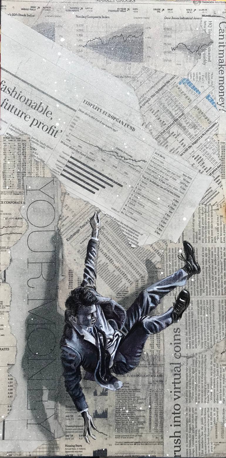 Original Modernism People Painting by Samuel Guillemot