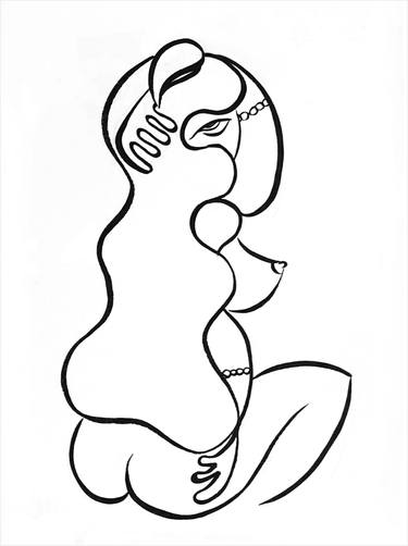 Original Nude Drawings by Saira Jamieson