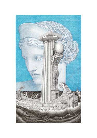 Original Symbolism Classical Mythology Drawings by Angelo Gueli