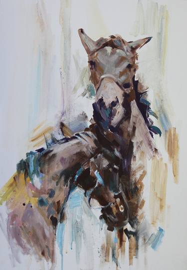 Original Abstract Horse Paintings by Iryna Usenko