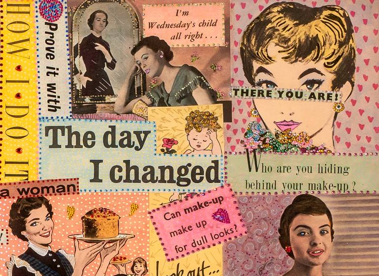 Original Pop Art Women Collage by Elizabeth Bessant