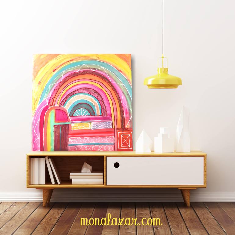 Original Abstract Painting by Mona Lazar