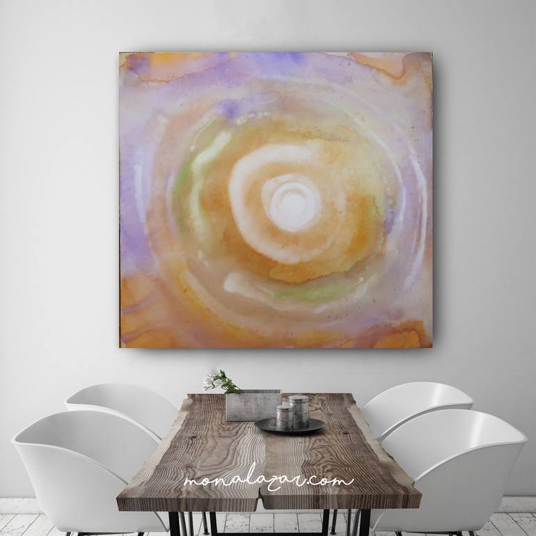 Original Fine Art Abstract Painting by Mona Lazar