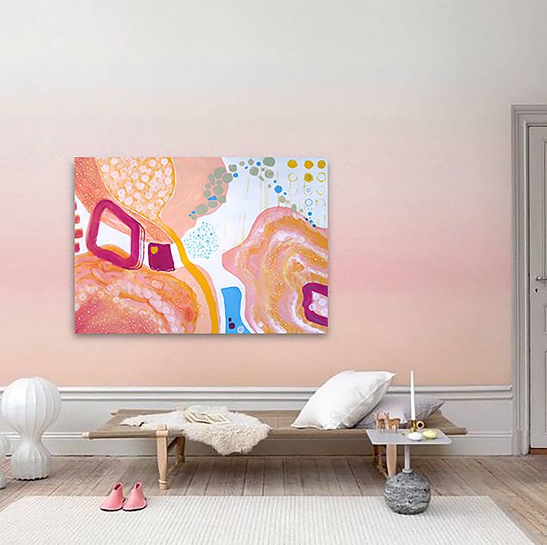 Original Abstract Painting by Mona Lazar