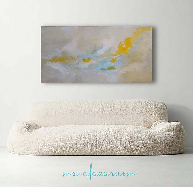 Original Fine Art Abstract Painting by Mona Lazar