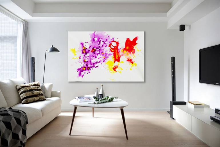 Original Modern Abstract Painting by Mona Lazar