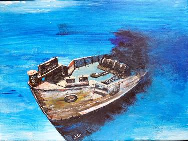 Original Boat Painting by Jonathan Call