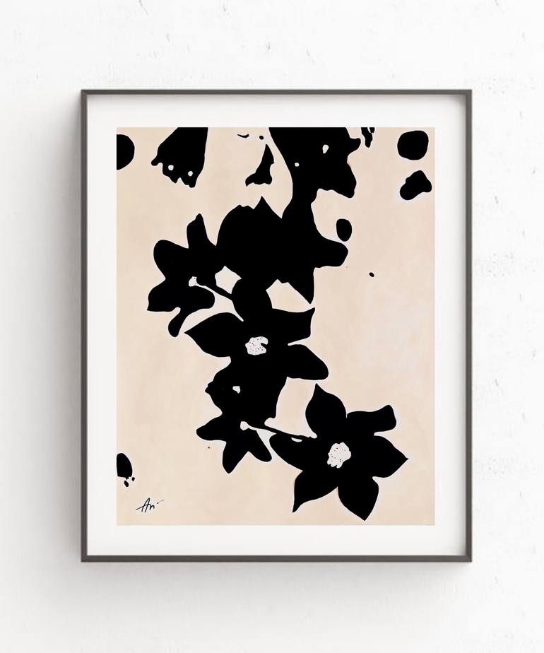 Original Minimalism Abstract Drawing by Anna Medvedeva