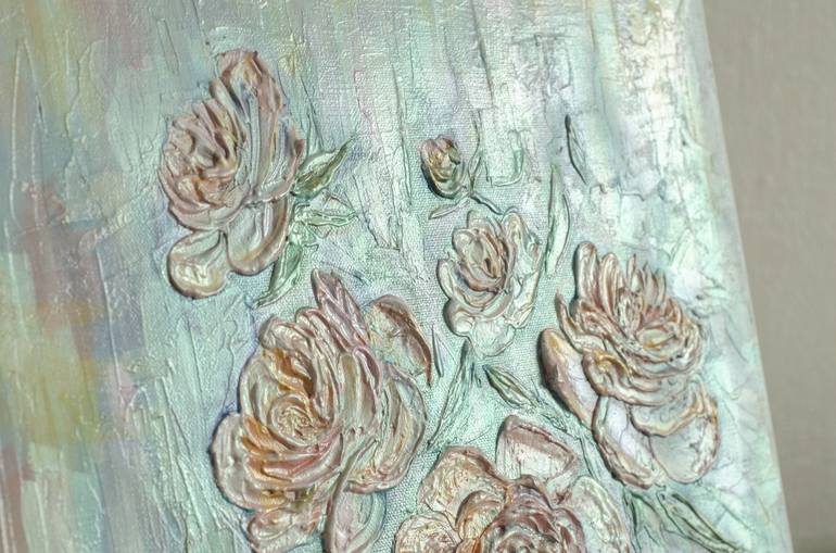 Original Art Deco Floral Painting by Elena Averina