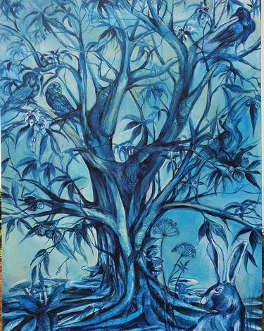 Print of Conceptual Tree Paintings by Aparna Rajan