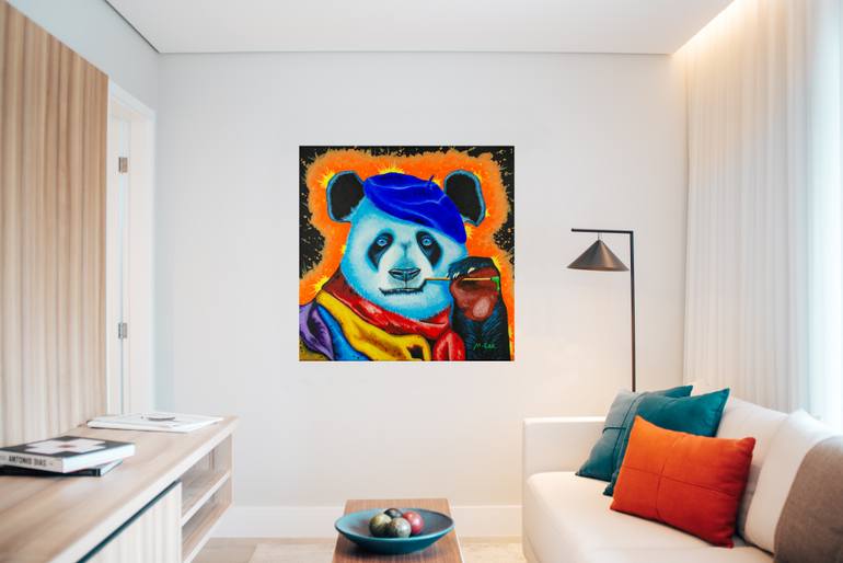 Original Abstract Animal Painting by Mikey Lee