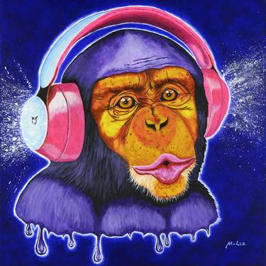 Original Modern Animal Painting by Mikey Lee