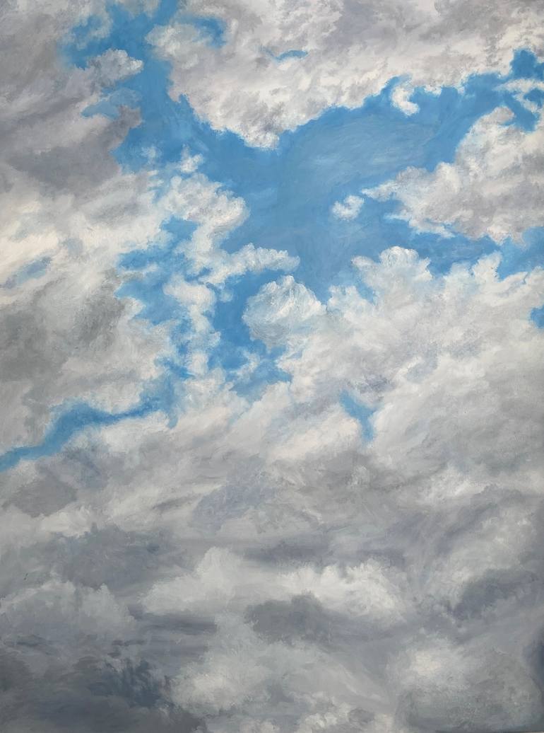 Silver Lining Painting by Mikayla Lonabaugh | Saatchi Art