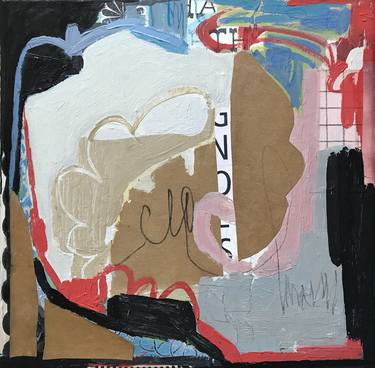 Copy of #1518 Abstract Mixed Media Collage Painting thumb