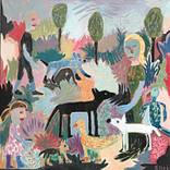 1711 Dogs Birds by sari noy azaria