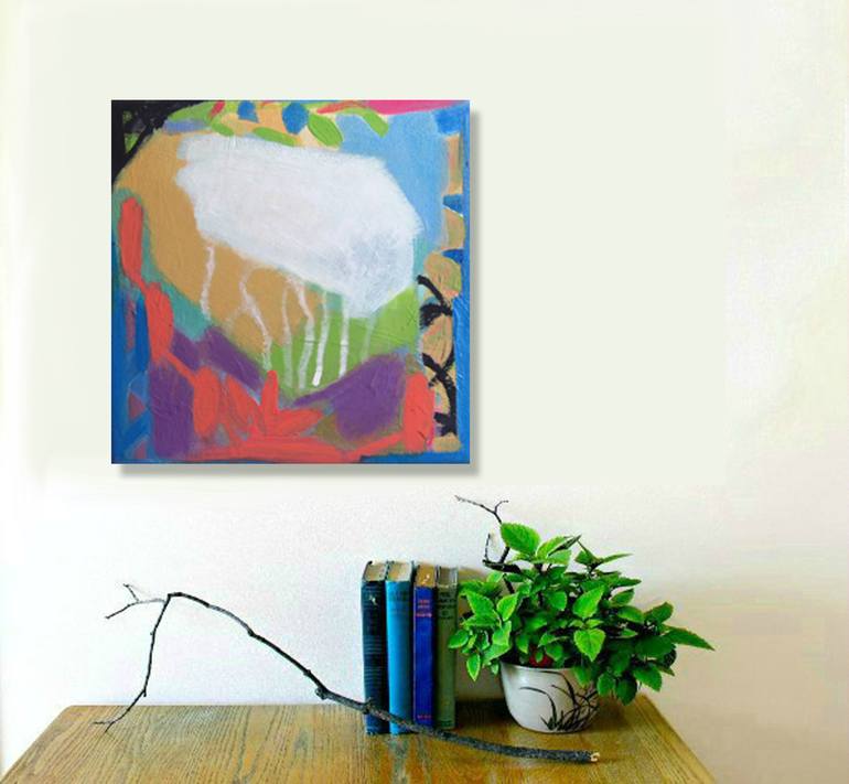 Original Abstract Expressionism Abstract Painting by sari noy azaria