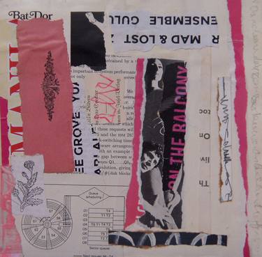 #1425 Collage on Paper 8x8 thumb