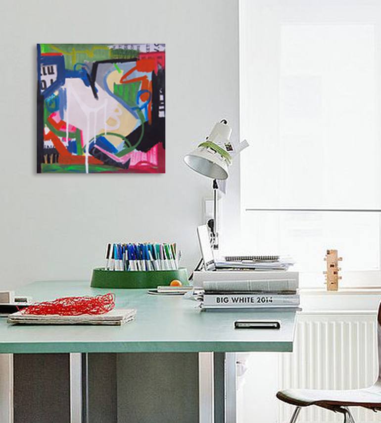 Original Abstract Expressionism Abstract Painting by Sari Noy Azaria