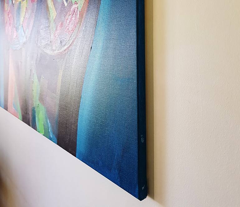 Original Abstract Expressionism Love Painting by Marina Lerner