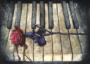 Original Music Painting by Denysa Pavlova