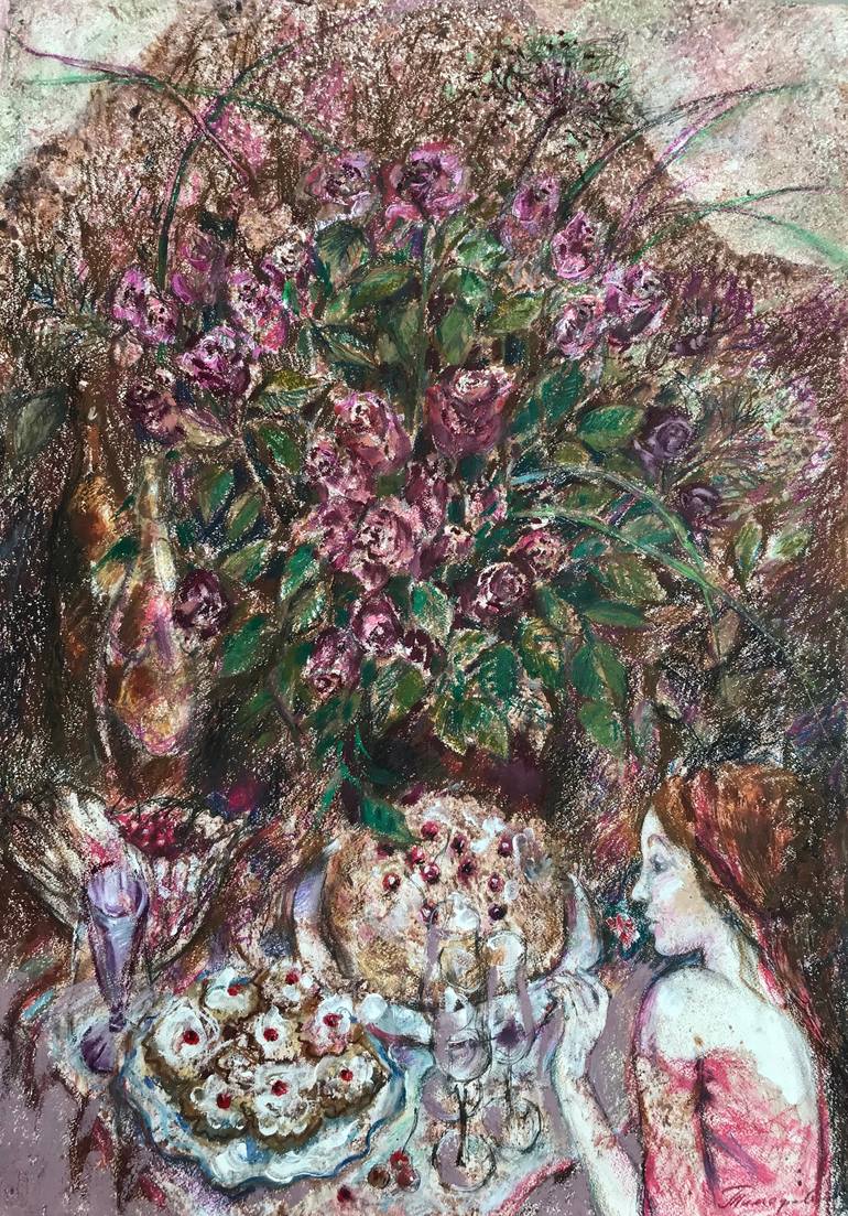 Birthday- l Painting by Maria Timofeeff | Saatchi Art