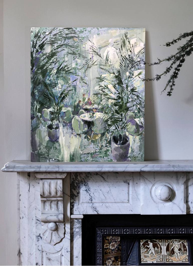 Original Impressionism Interiors Painting by Maria Timofeeff