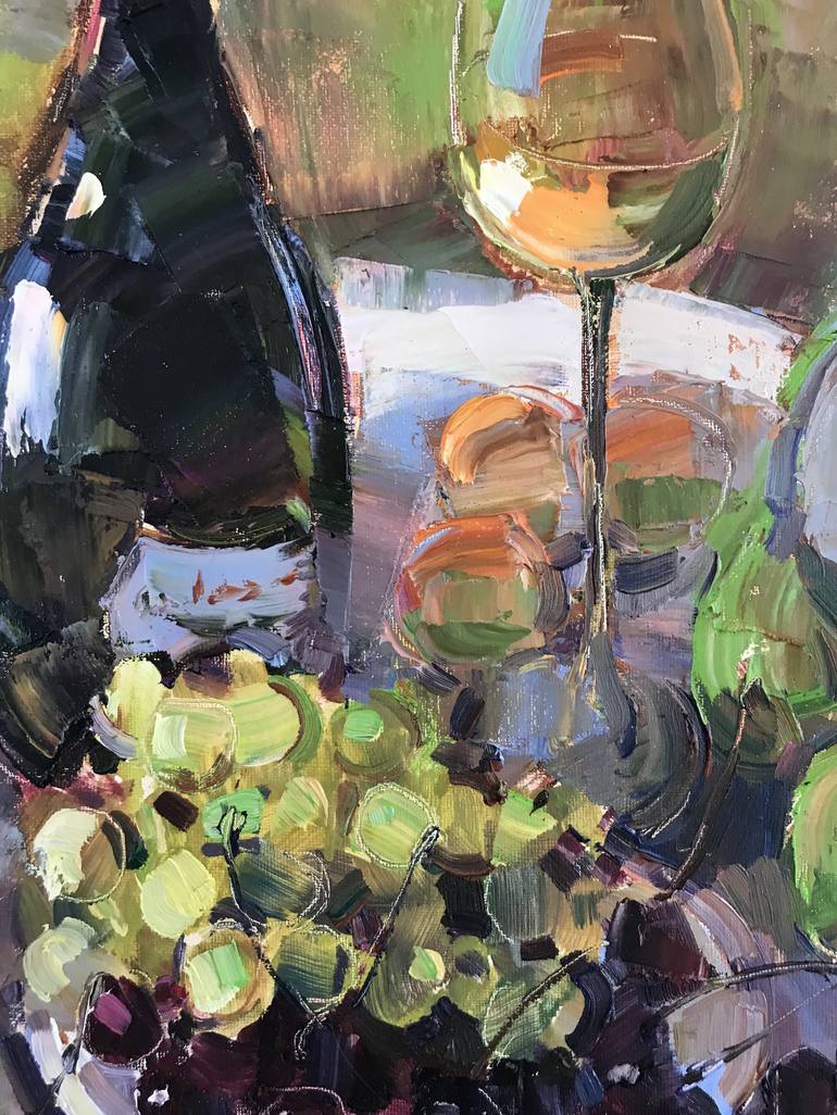 Original Impressionism Food & Drink Painting by Maria Timofeeff