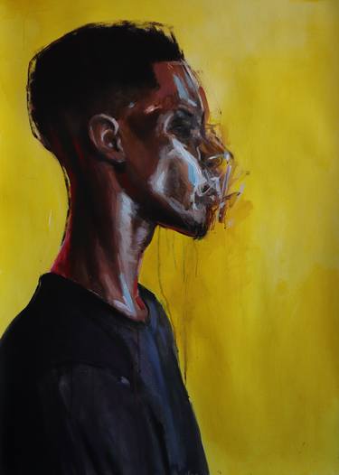 Original Portrait Painting by Mfundo Mthiyane