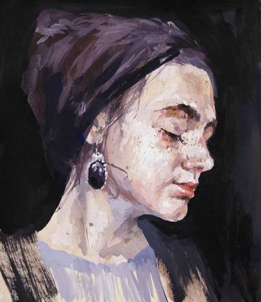 Original Figurative Portrait Paintings by Rimma Borodatova