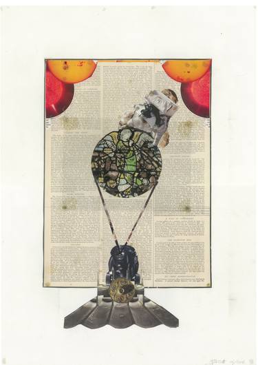 Print of Science/Technology Collage by Benedict Dougas-Scott