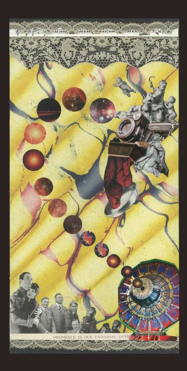Original Dada Science/Technology Collage by Benedict Dougas-Scott