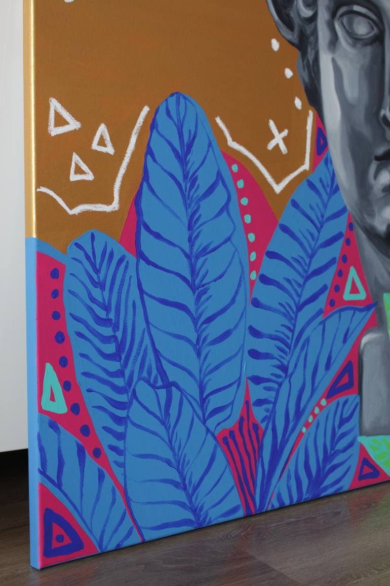 Original Abstract Classical Mythology Painting by Monika Mrowiec