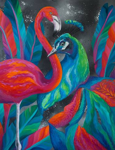 Original Contemporary Animal Painting by Monika Mrowiec