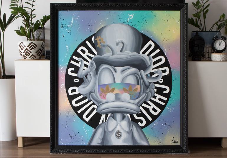 Original Art Deco Pop Culture/Celebrity Painting by Monika Mrowiec