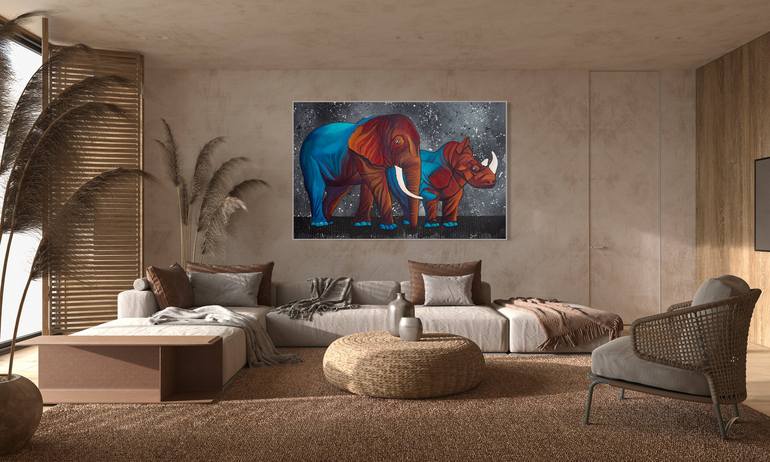 Original Animal Painting by Monika Mrowiec