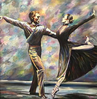 Original Fine Art Performing Arts Painting by Mirat Grossnass