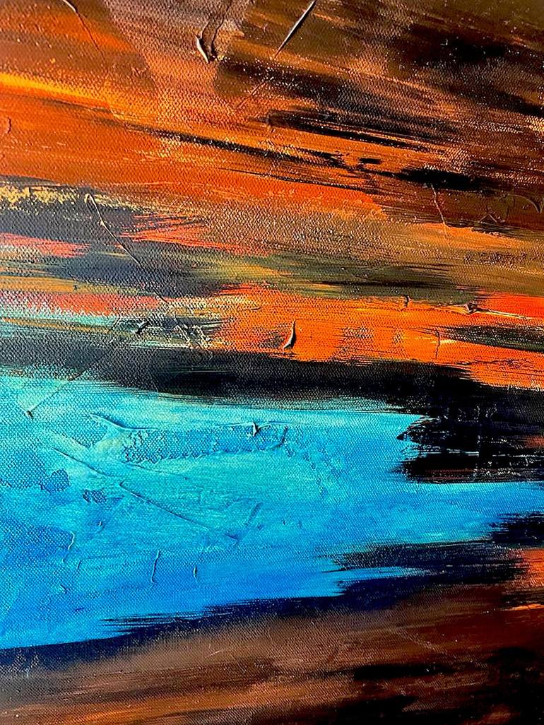 Original Abstract Expressionism Abstract Painting by Nelly Marlier