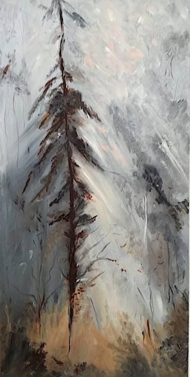 Original Tree Painting by Nelly Marlier
