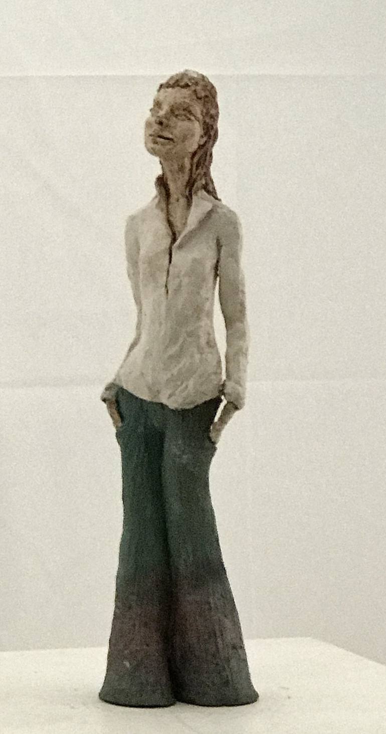 Original Figurative People Sculpture by Doris White