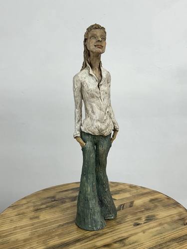 Original Figurative People Sculpture by Doris White