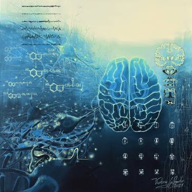 Print of Surrealism Science Paintings by Victoria Lyashenko