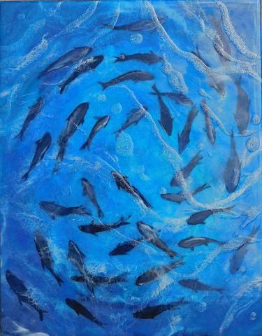 Original Modern Fish Paintings by Donna Howard